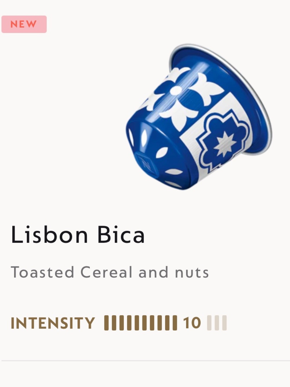 NEW Nespresso Lisbon Bica Original UNOPENED